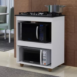 BALCAO MADEIRA P/ COOKTOP 5 BOCAS TURIM