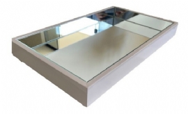 BANDEJA OFF WHITE ESPELHADA FLUTUANTE 50X30