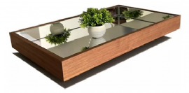 BANDEJA LAMINADA ESPELHADA FLUTUANTE 50X30