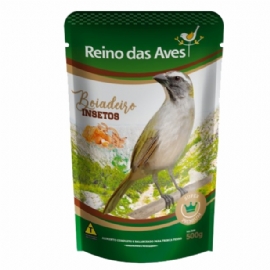 RACAO BOIADEIRO INSETOS 500 GRS REINO DAS AVES FABIANO JUNIOR