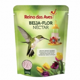 RACAO BEIJA FLOR NECTAR REFIL 400GR REINO DAS AVES FABIANO JUNIOR