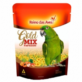 RACAO REINO DAS AVES PAPAGAIO GOLD MIX 500 GRS FABIANO JUNIOR